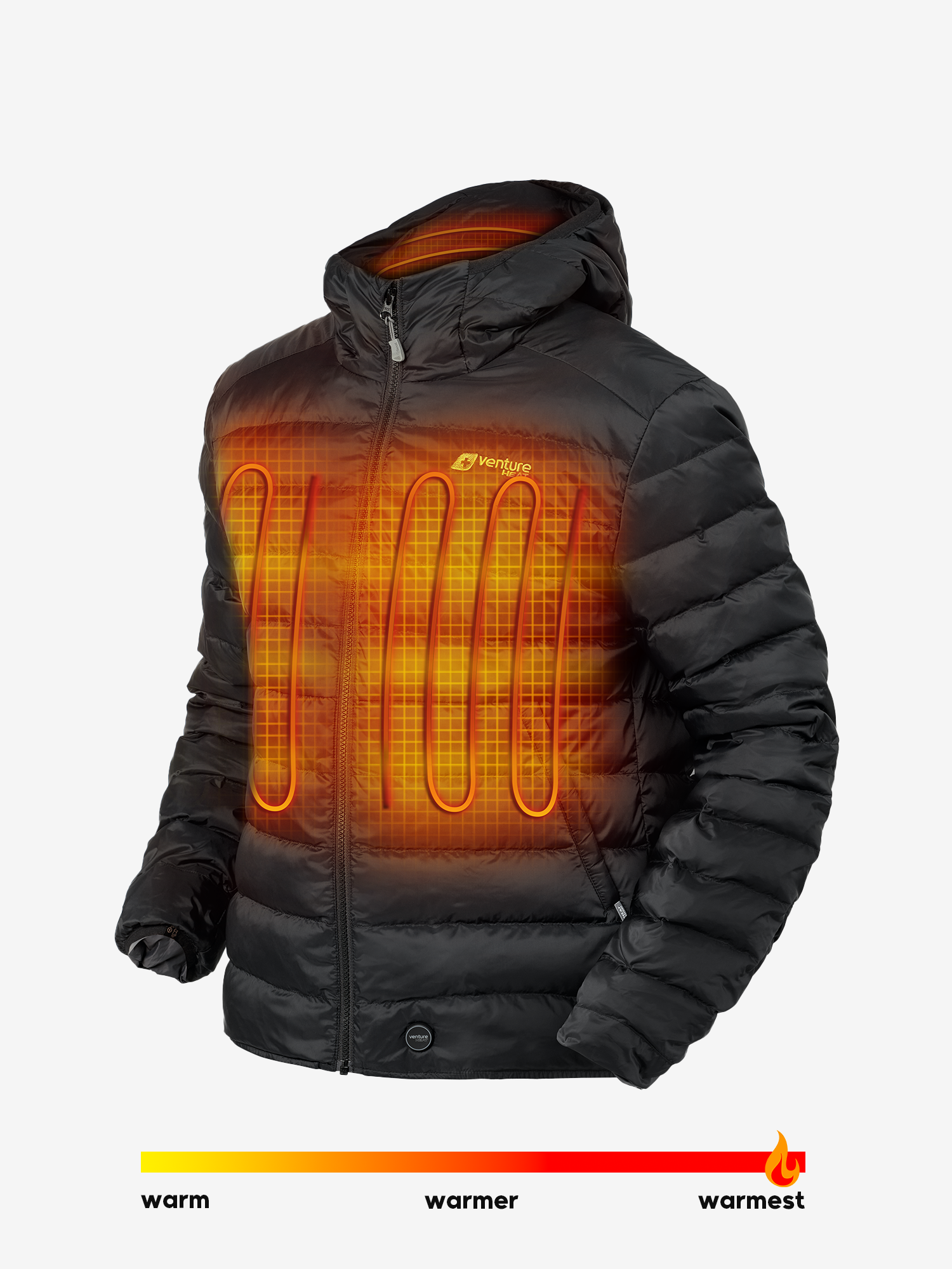 BOSS - Water-repellent jacket with integrated heating system