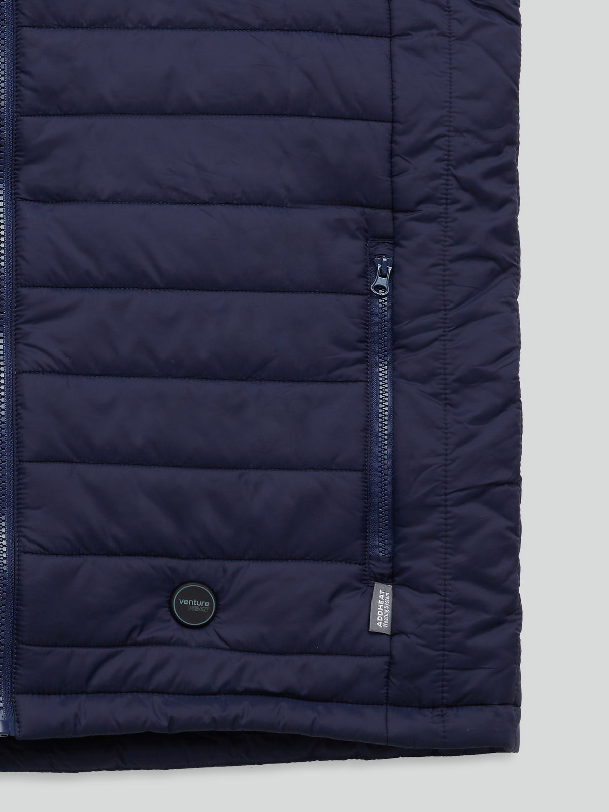 Men's 13W Heated Puffer Vest with HeatSync  - Navy