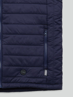 Men's 13W Heated Puffer Vest with HeatSync  - Navy - FINAL SALE